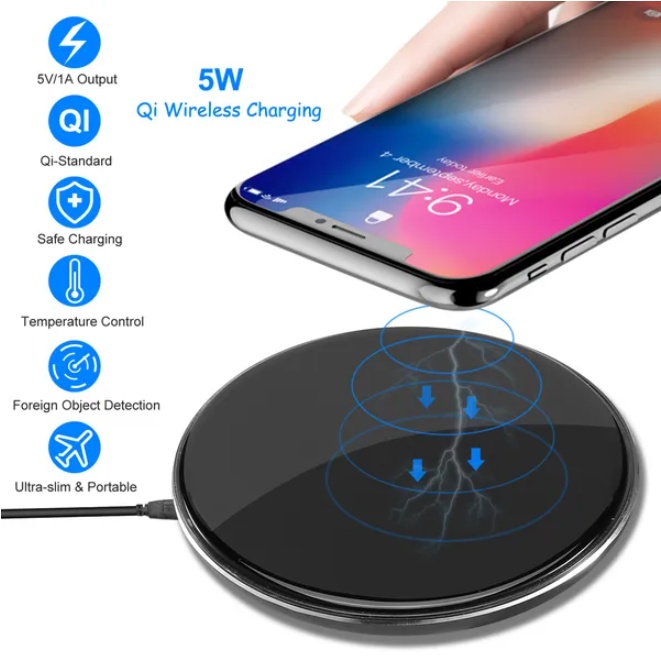 Wireless Charger Qi Certified – Ultra Slim 5W Charging Pad 1 Wireless Charger Qi Certified – Ultra Slim 5W Charging Pad