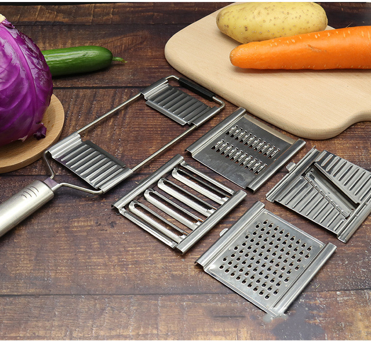 Stainless Steel Grater, Vegetable And Fruit Slicer, Peeler 10 Stainless Steel Grater, Vegetable And Fruit Slicer, Peeler - Image 10